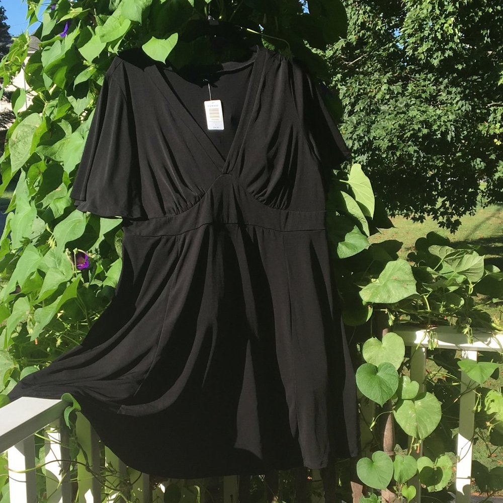 Torrid Black Short Fan sleeve Dress. (Torrid tub). Live:#36